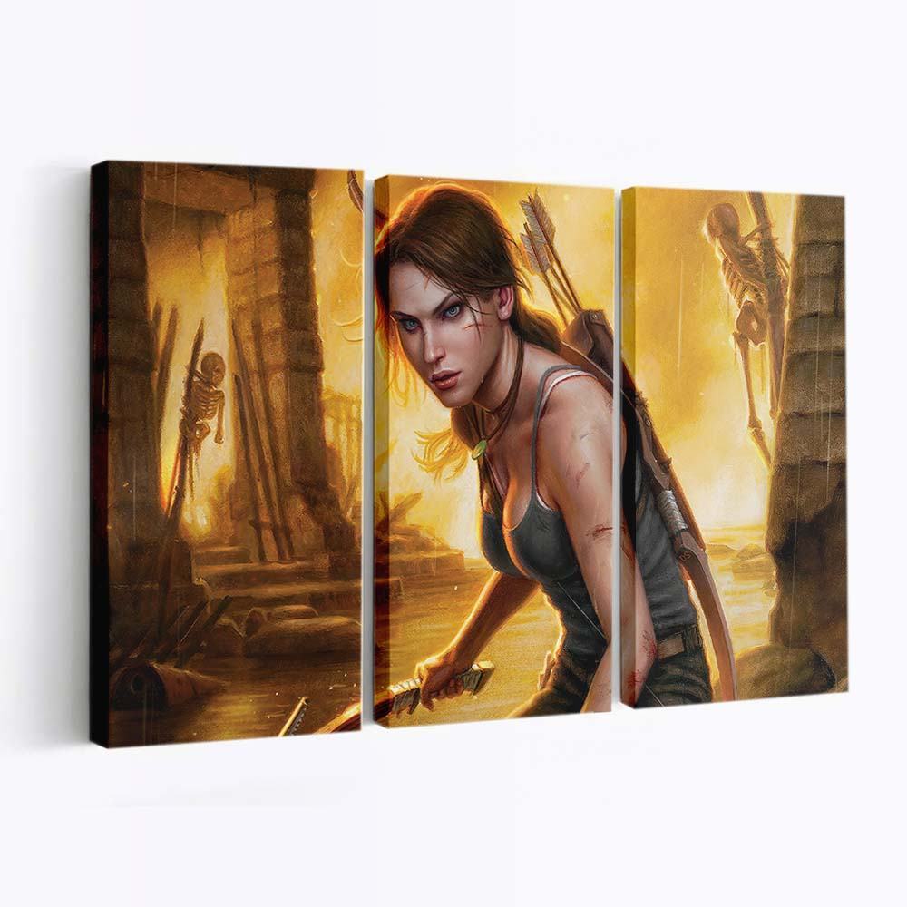 lara croft tomb raider warrior girl 4k yw